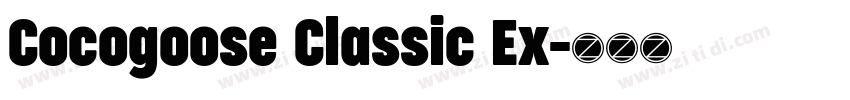 Cocogoose Classic Ex字体转换